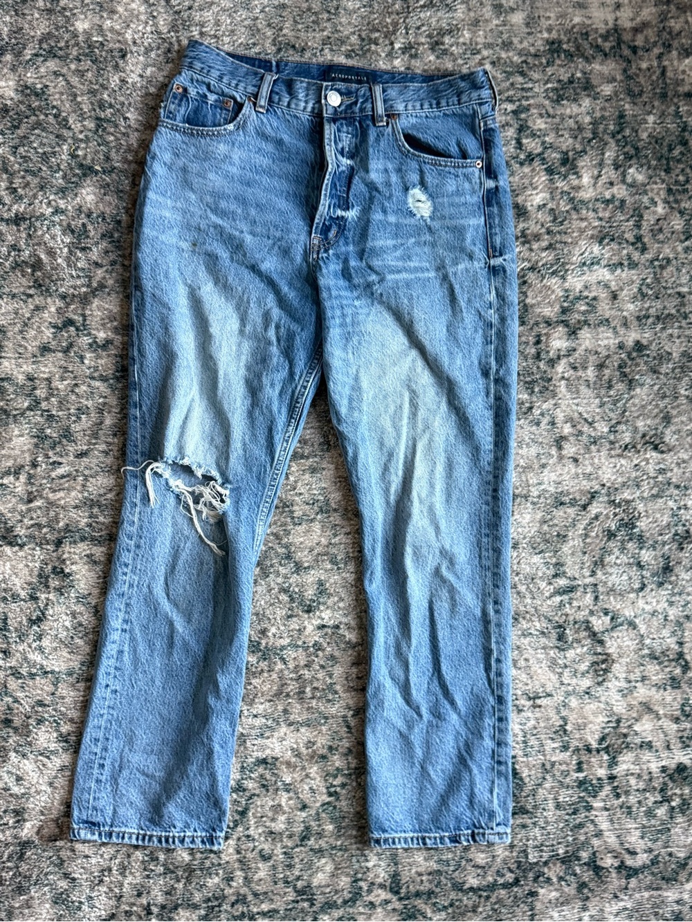 Distressed high rise Aeropostale jeans
